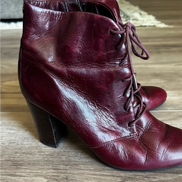Isola soft stacked heel oxblood ankle boot size 8 good condition - Picture 6 of 15